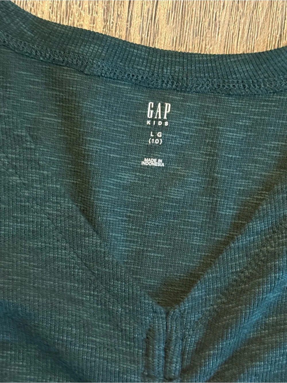 GAP Dark Green Ruched V-Neck Crop Top